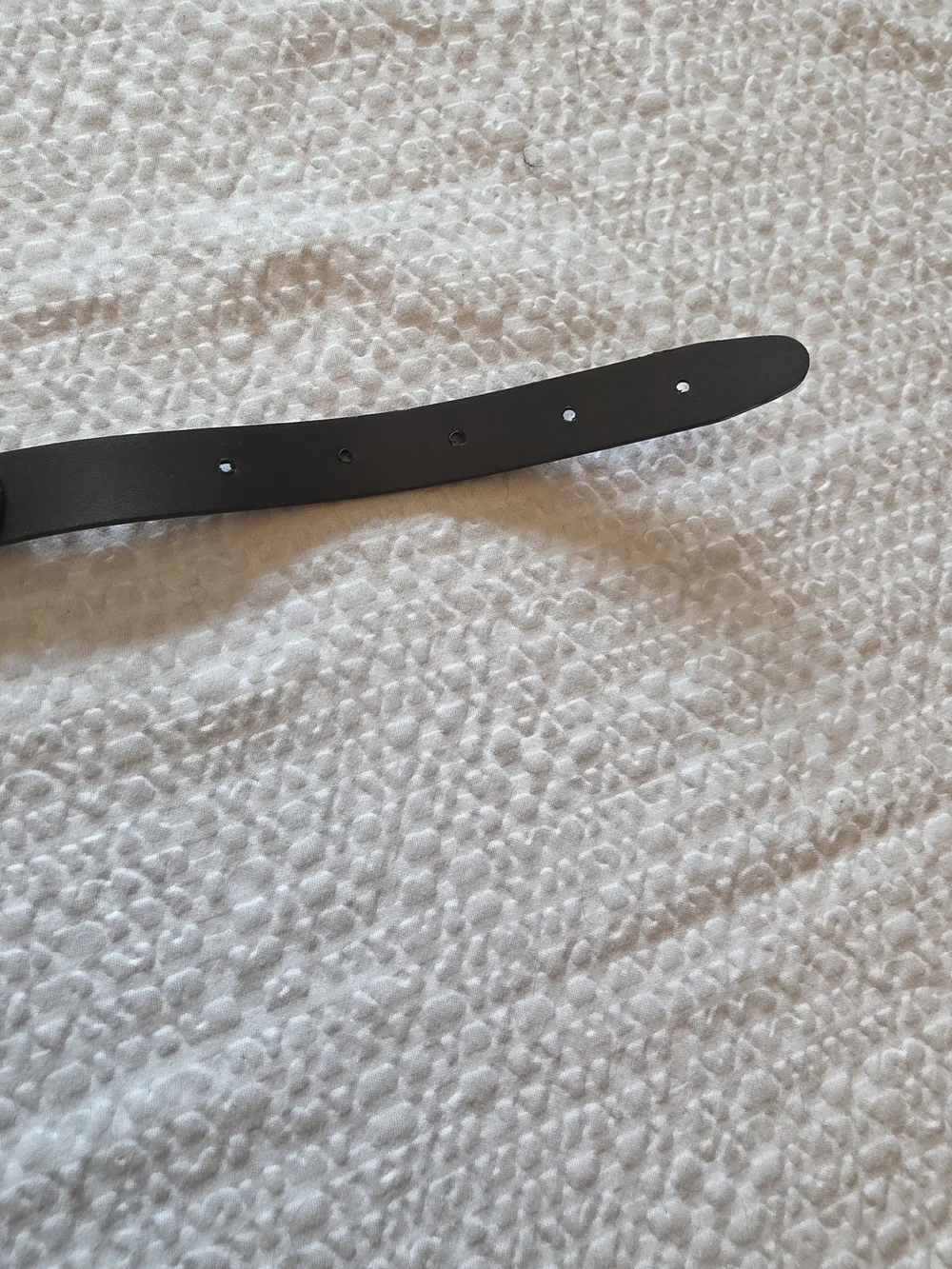 Hot Topic Black Leather Choker with Silver Rings Vtg